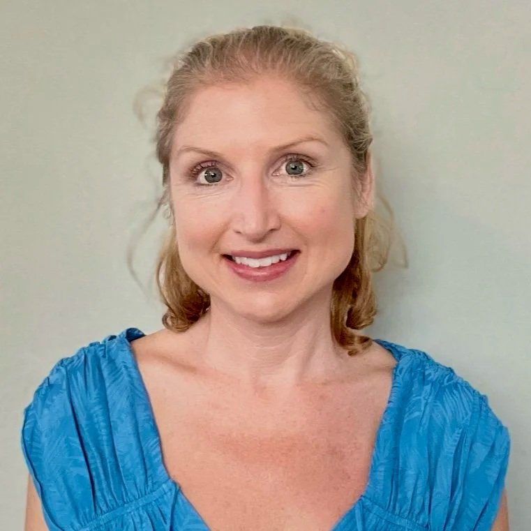 This is a headshot of Angie Kopshy, MM, MT-BC