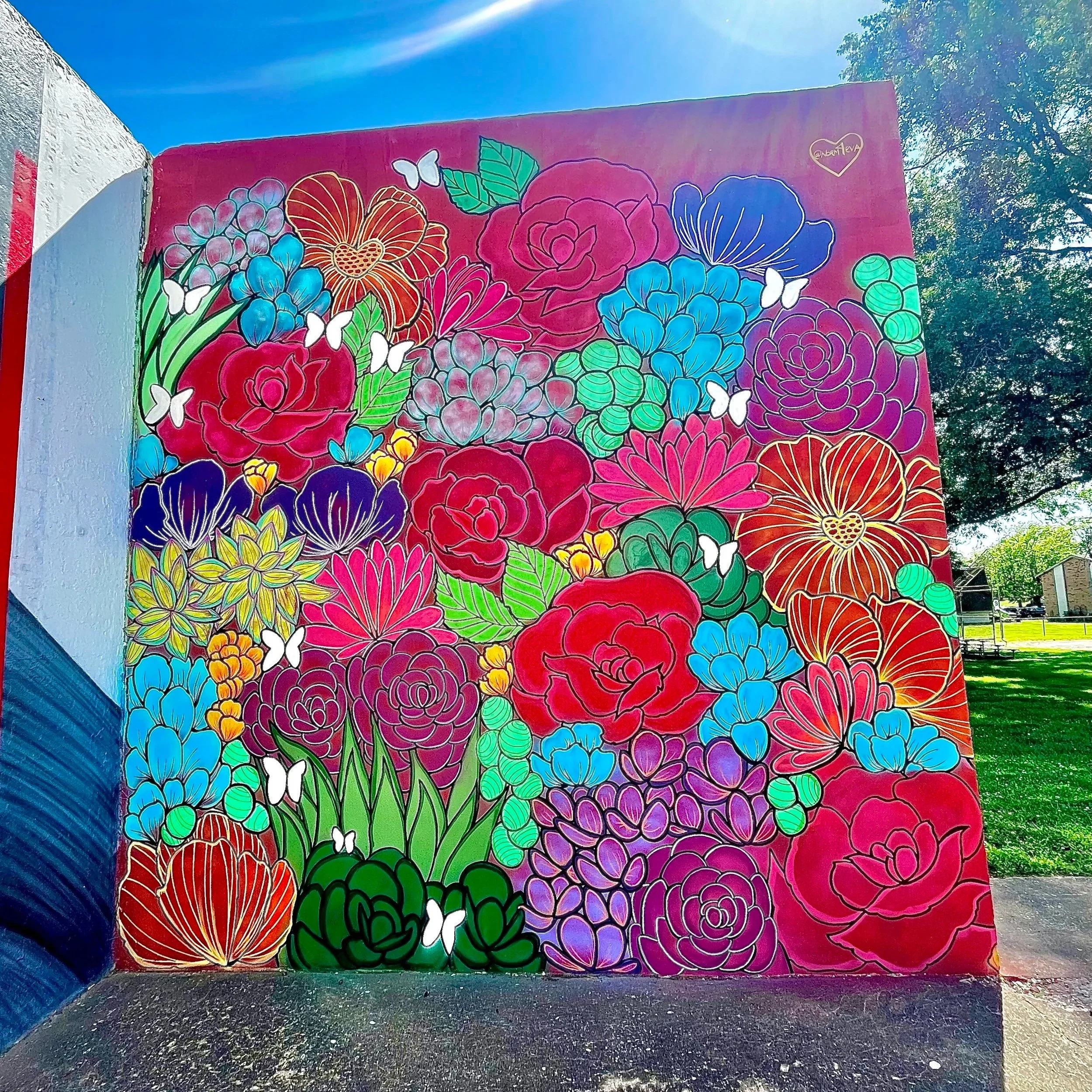 Florissant, MO Flower Wall