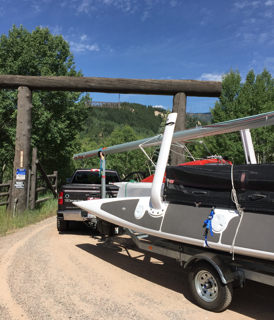 Arriving at the Aspen Open Regatta Summer 2016