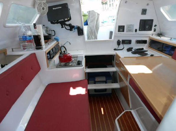 Corsair 970 Salon looking aft