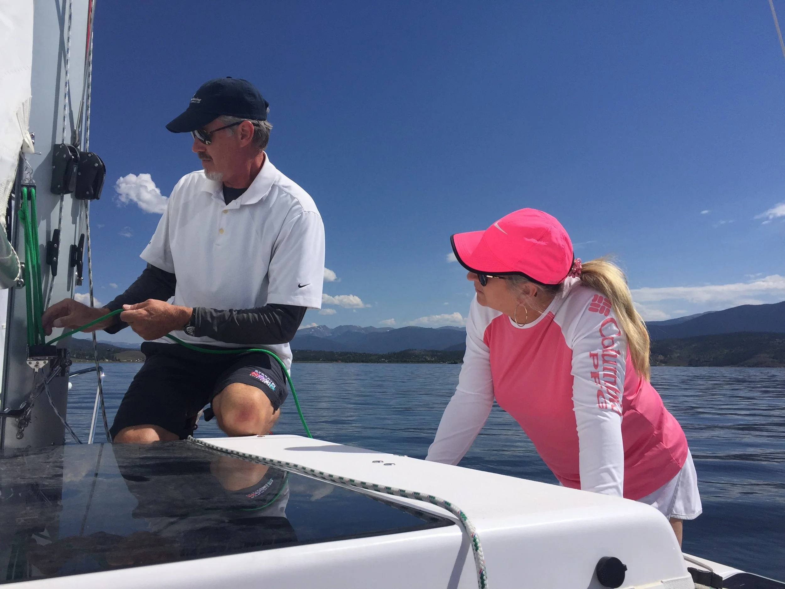 Halyard lines on the Corsair 760