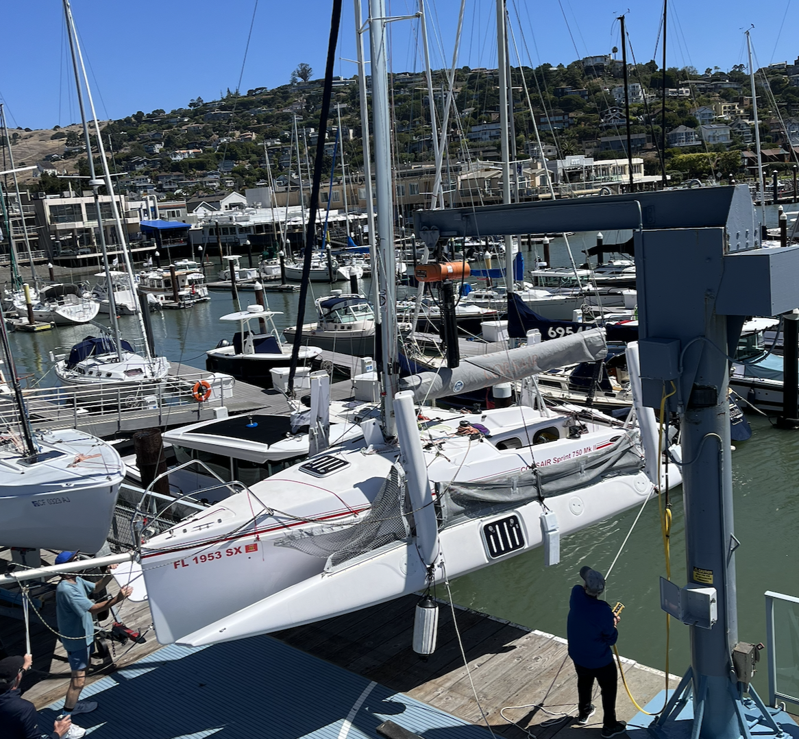 2018 Corsair 760 trimaran inspection day two