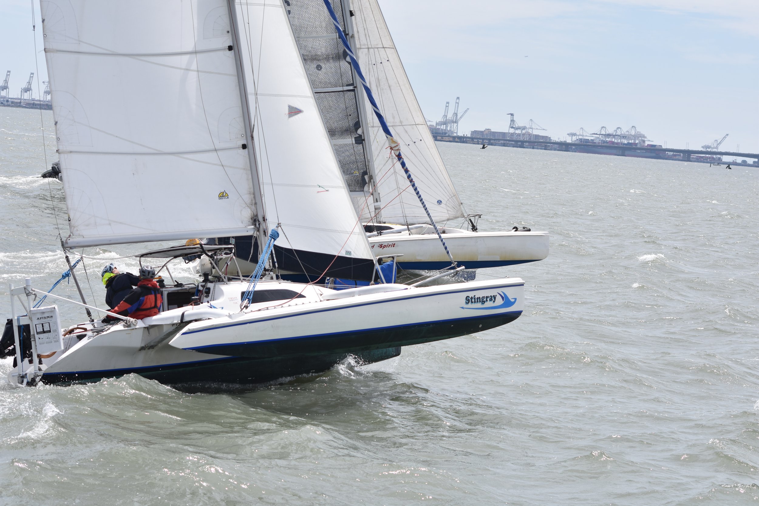 1993 Corsair F24 mk1 - Racing to windward.JPG