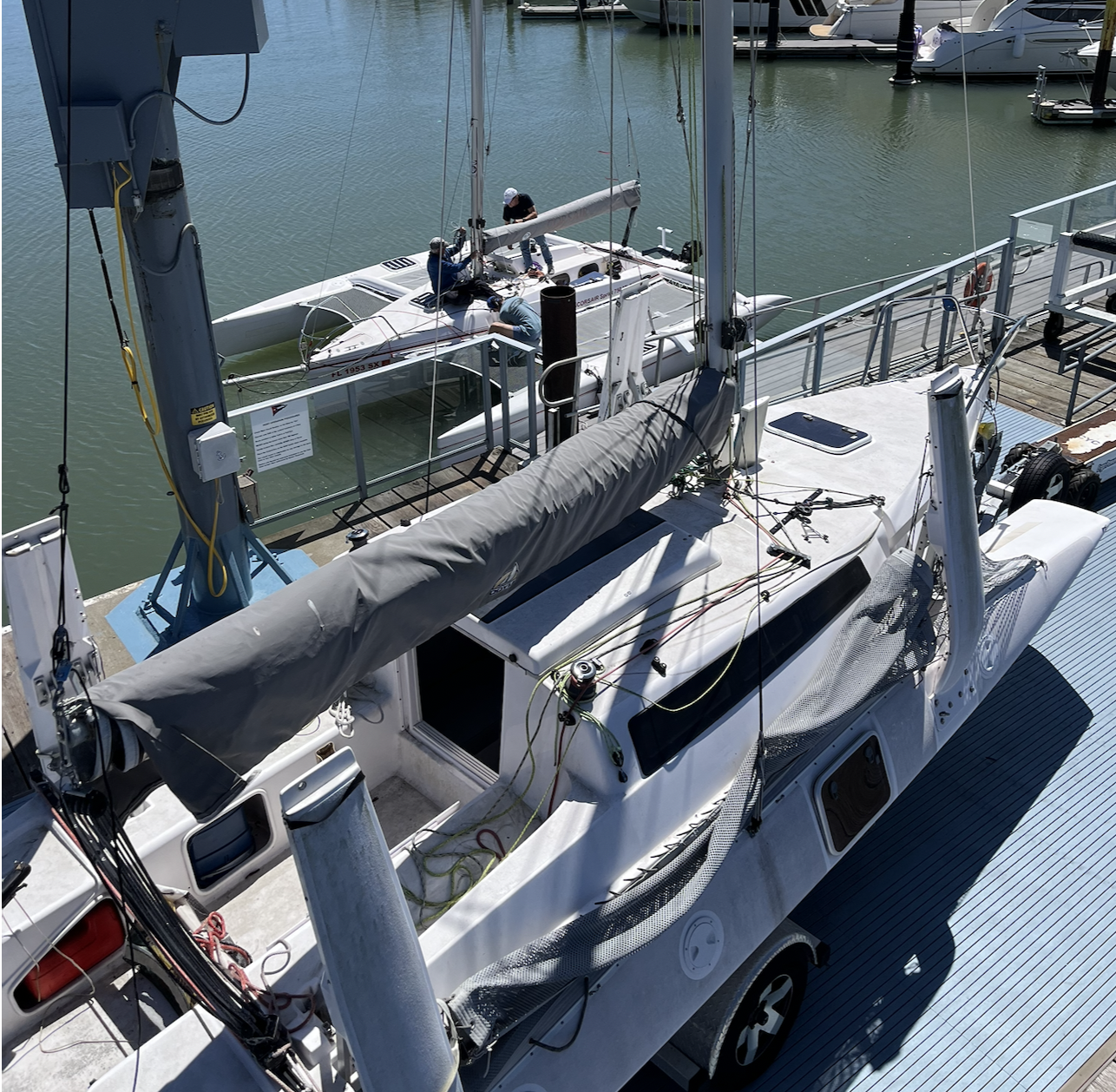 2018 Corsair 760 trimaran inspection day