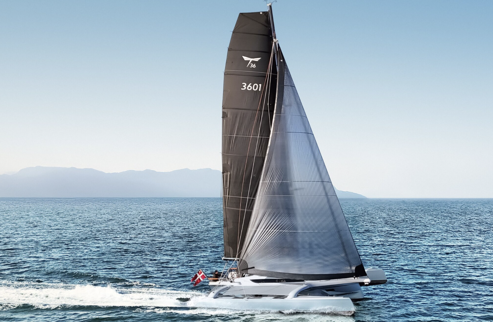 Dragonfly 36 Performance Cruiser showing at the 2026 Annapolis Spring Boat Show