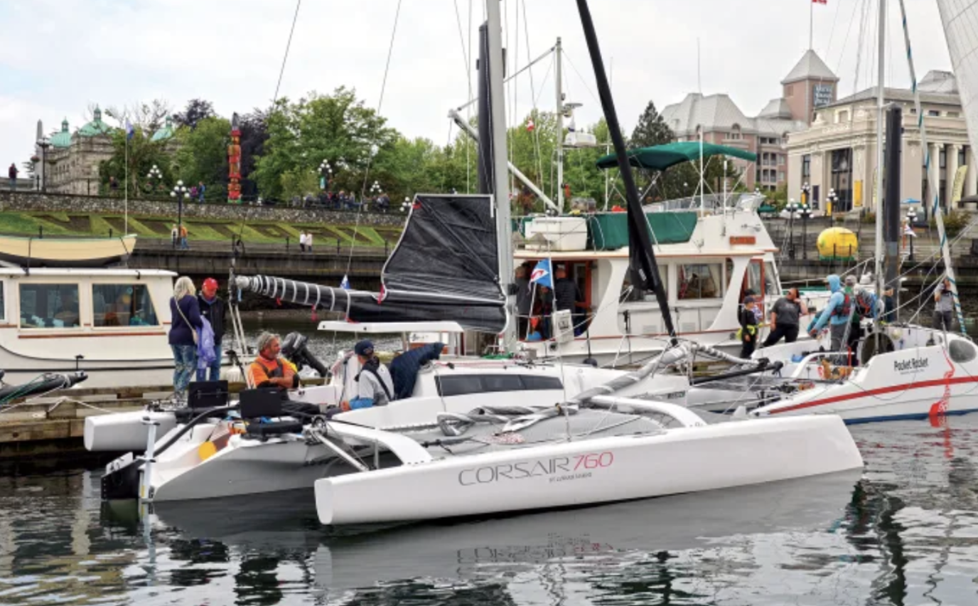 A Corsair 760 enters the 2023 Race to Alaska