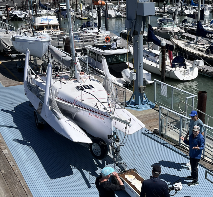 2018 Corsair 760 trimaran inspection day two
