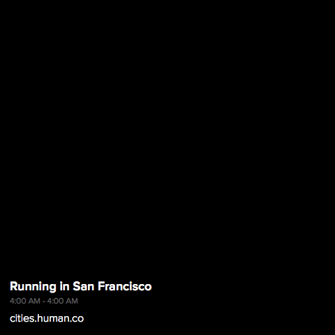 Animated San Francisco running map