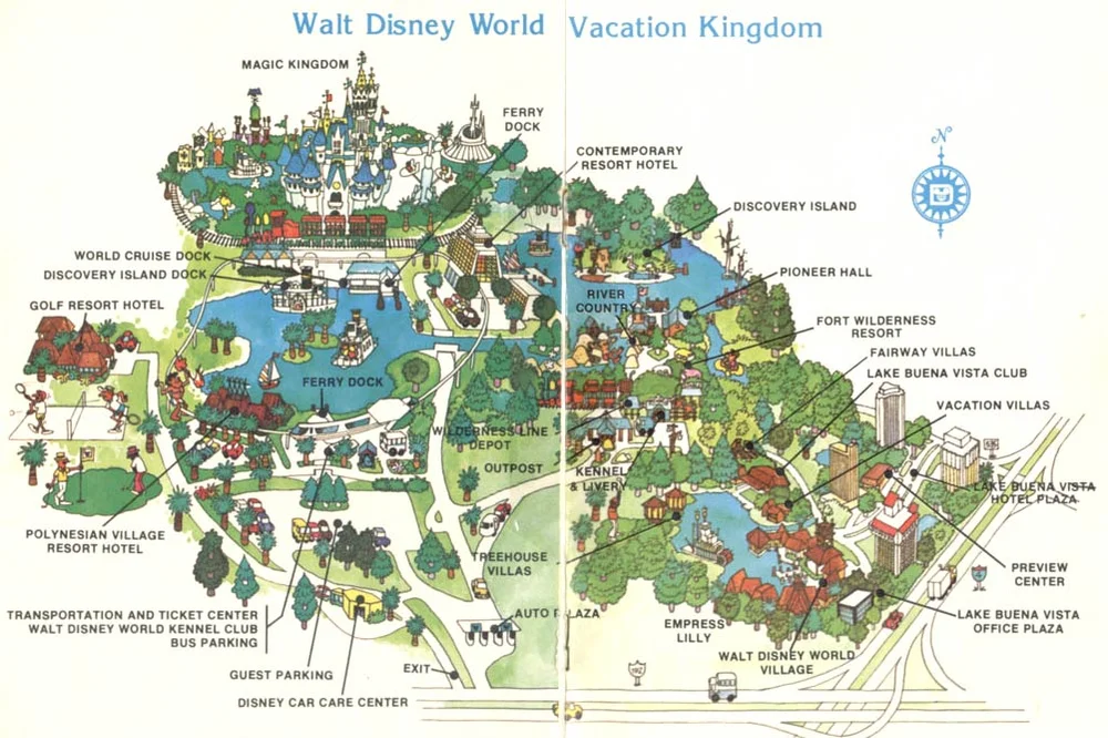 Disney World Park Layout Amusement Park Maps Save The Day — Baygeo Journal