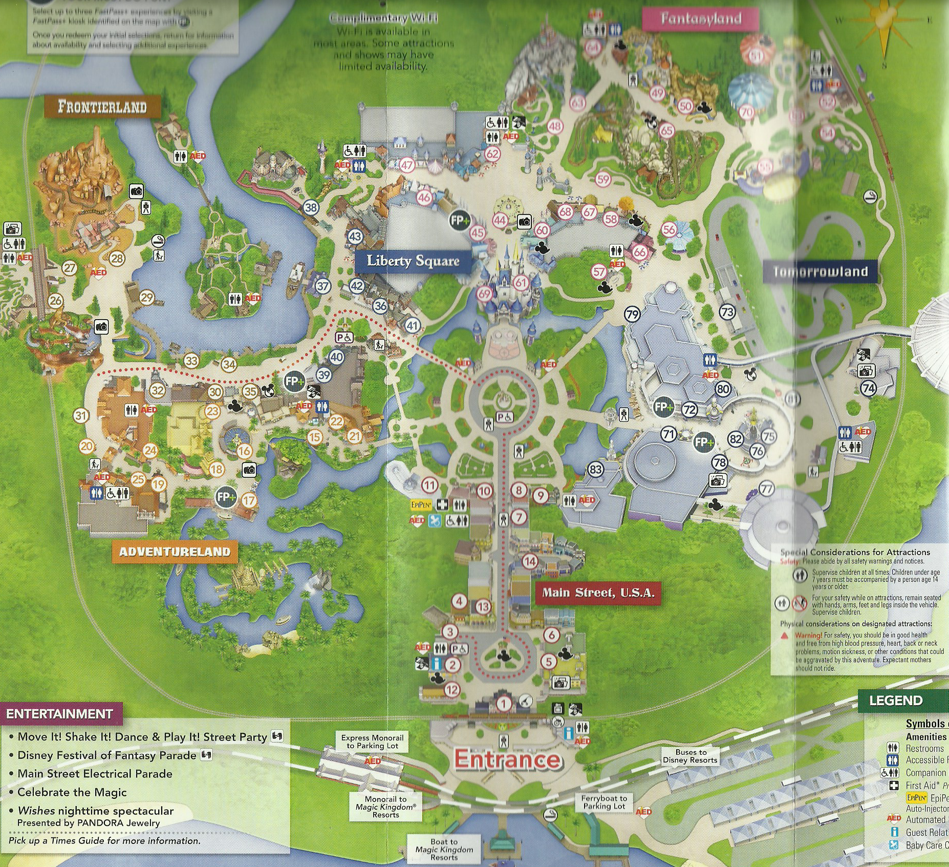 Figure 6. Disney World 45th anniversary map dated October 1, 2016