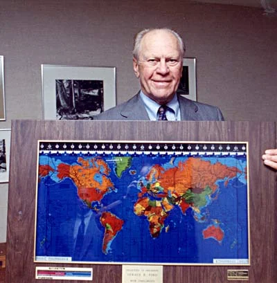 President Ford with his Geochron