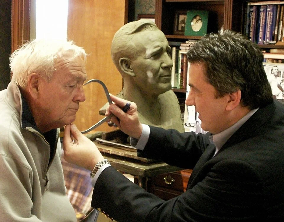 Arnold Palmer in Zenos's studio
