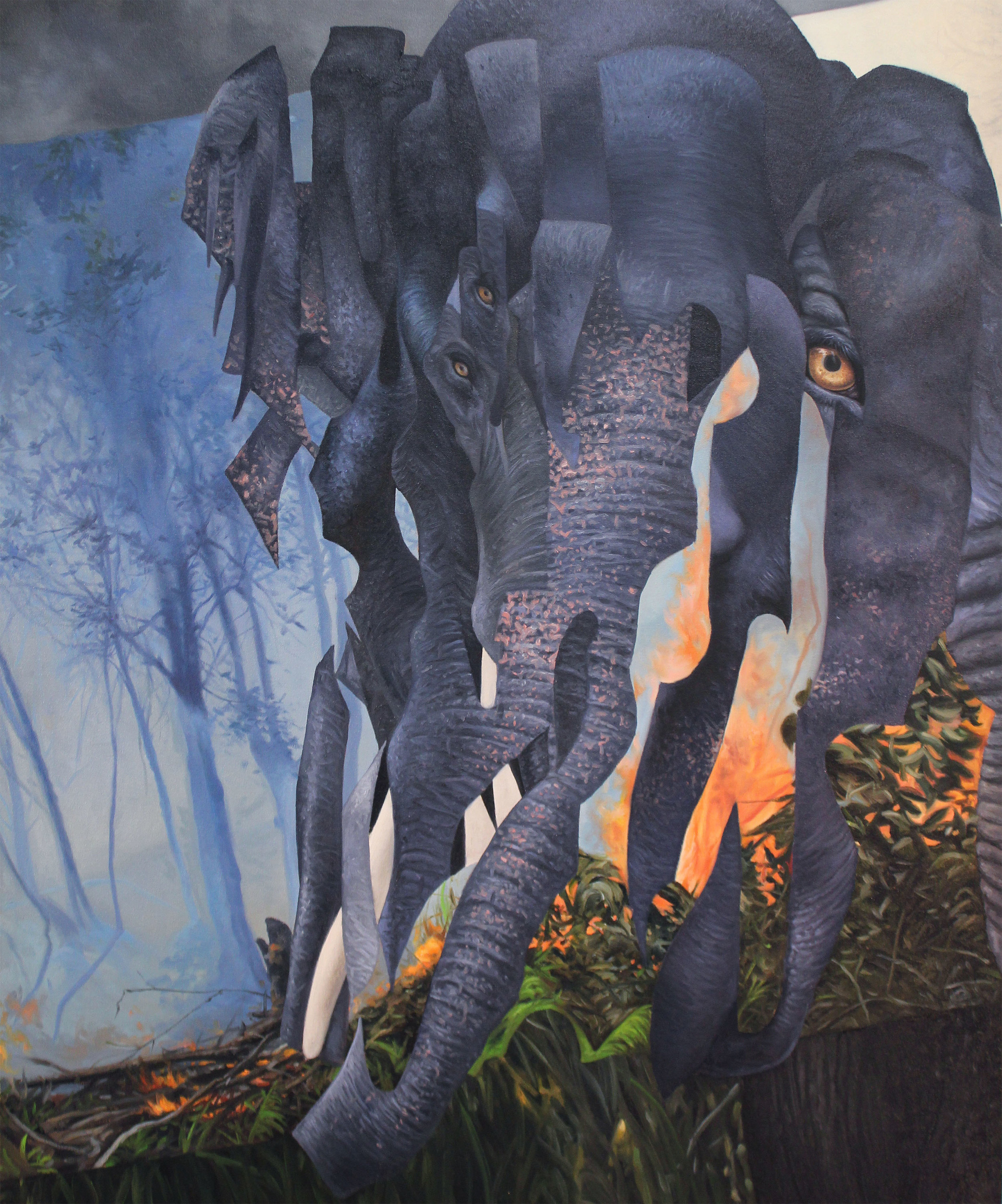 Sumatran Elephant by Angela Gram