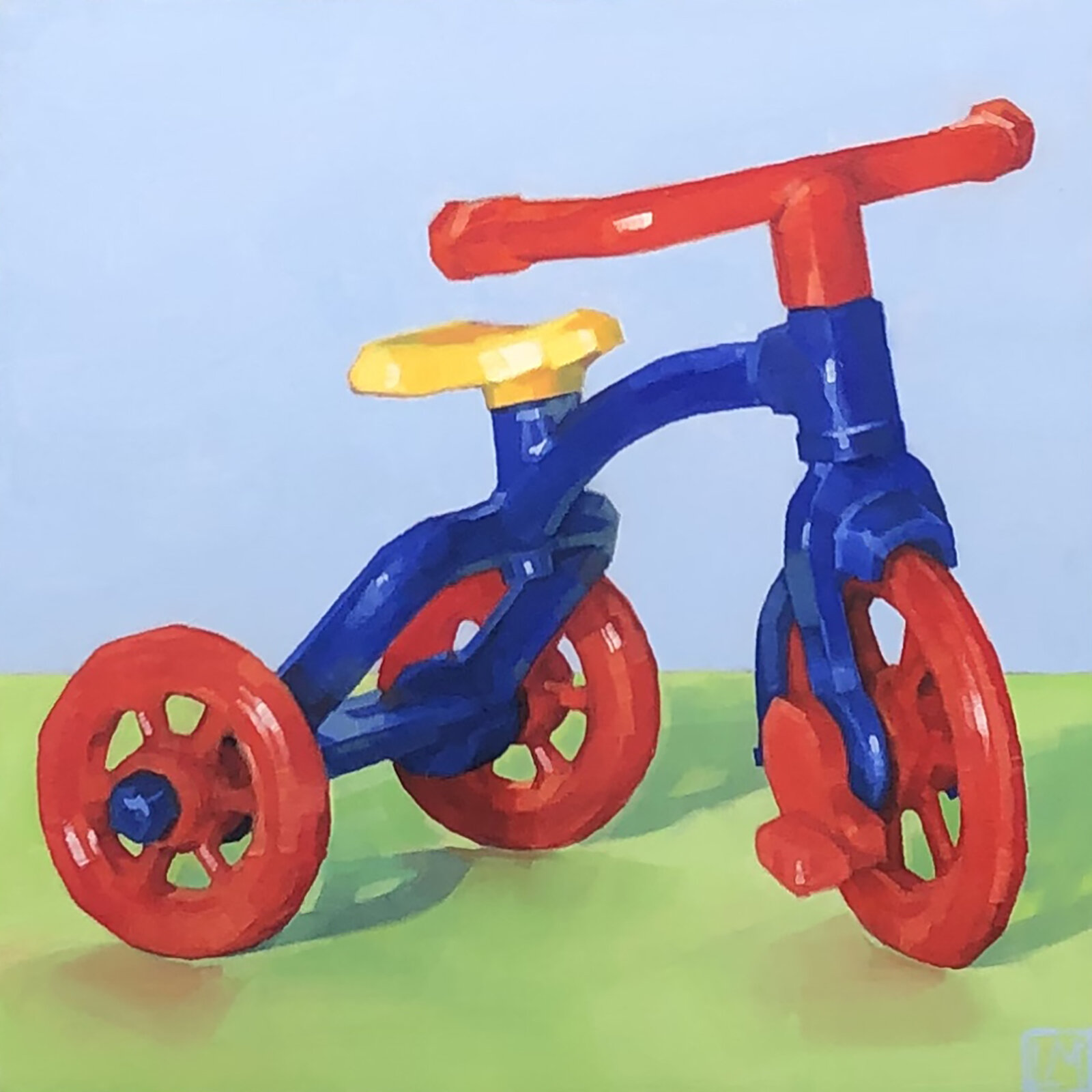 Unadulterated, oil on panel, 8"x 8", 2020, sold