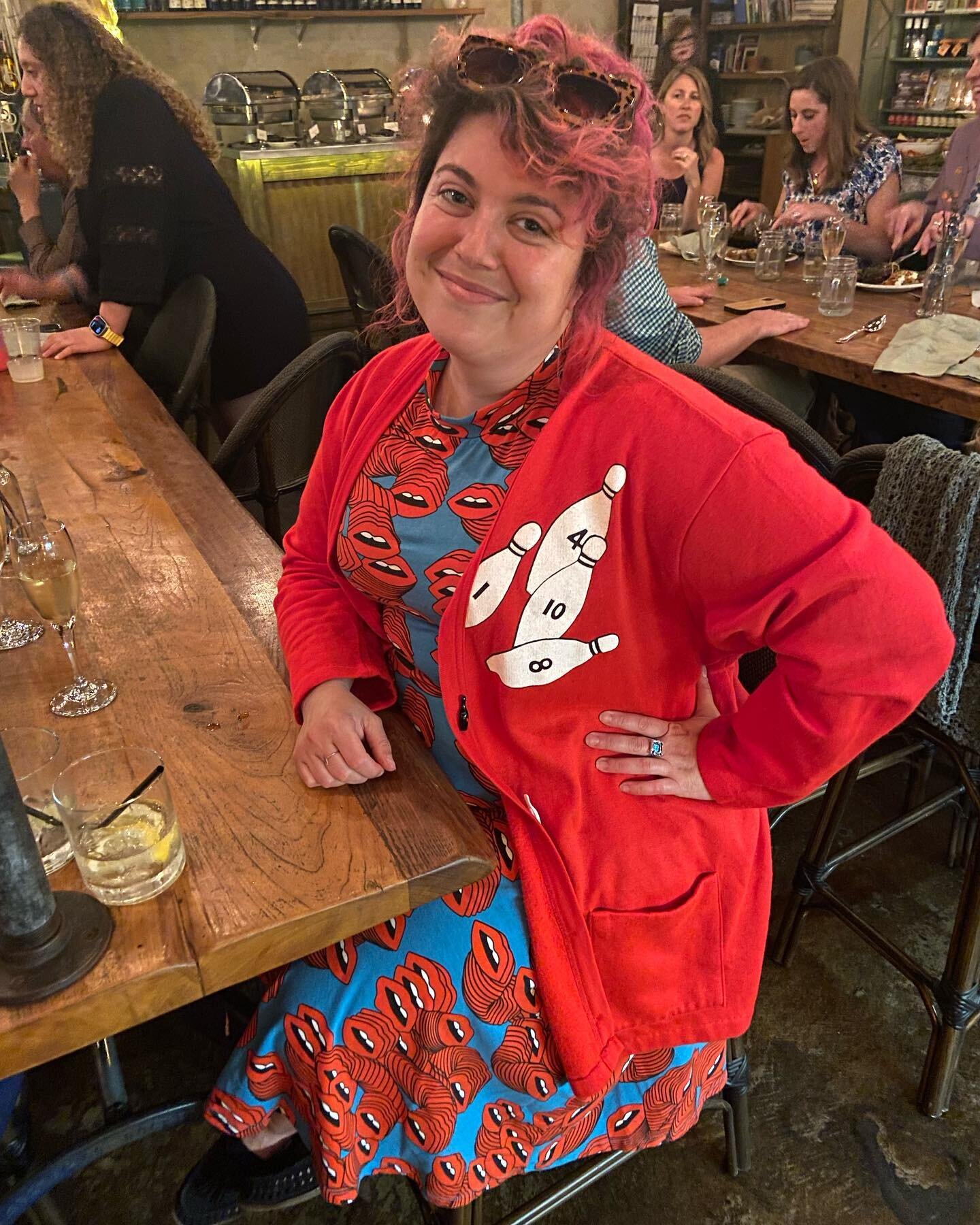 I still feel like my soul has been ripped in half but I&rsquo;ve slowly been joining the living again. I went to an amazing wedding filled with love and joy (congrats @messystench and @winstondeath ) and I wore a very exciting outfit. The dress was a