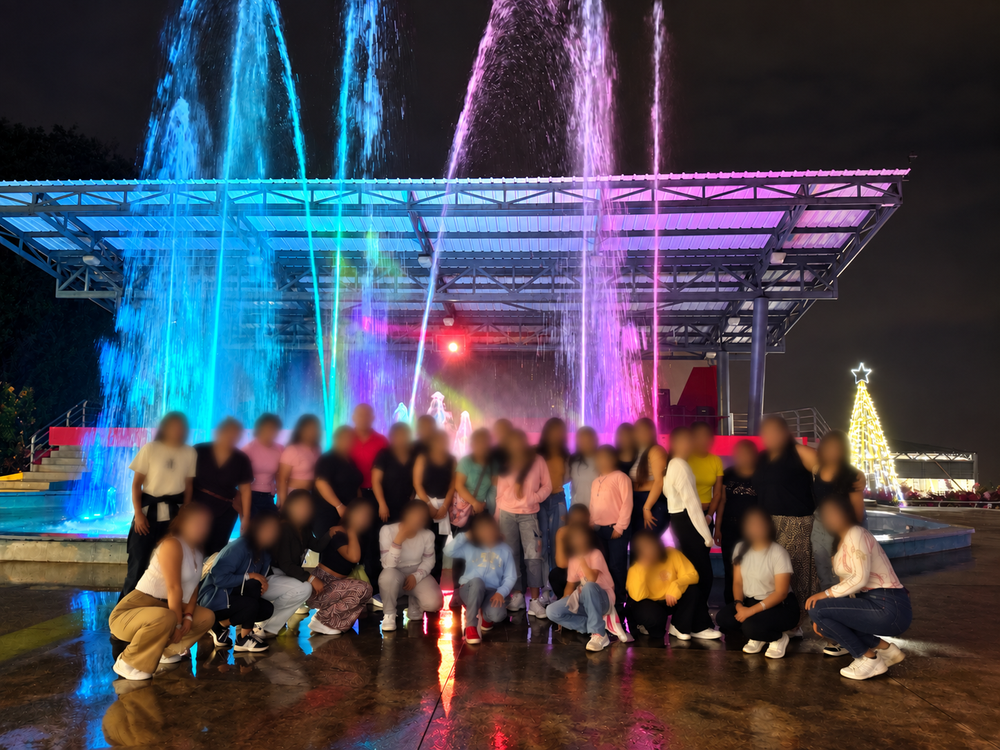 Girls’ transition home community; faces protected in the original image