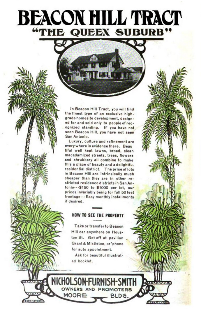 1908 newspaper ad