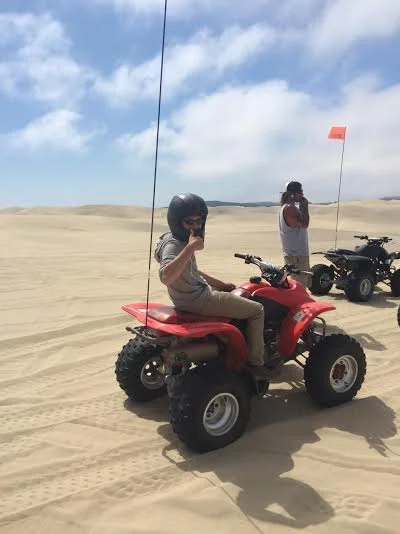 Riding ATVs in the Oregon Sand Dunes