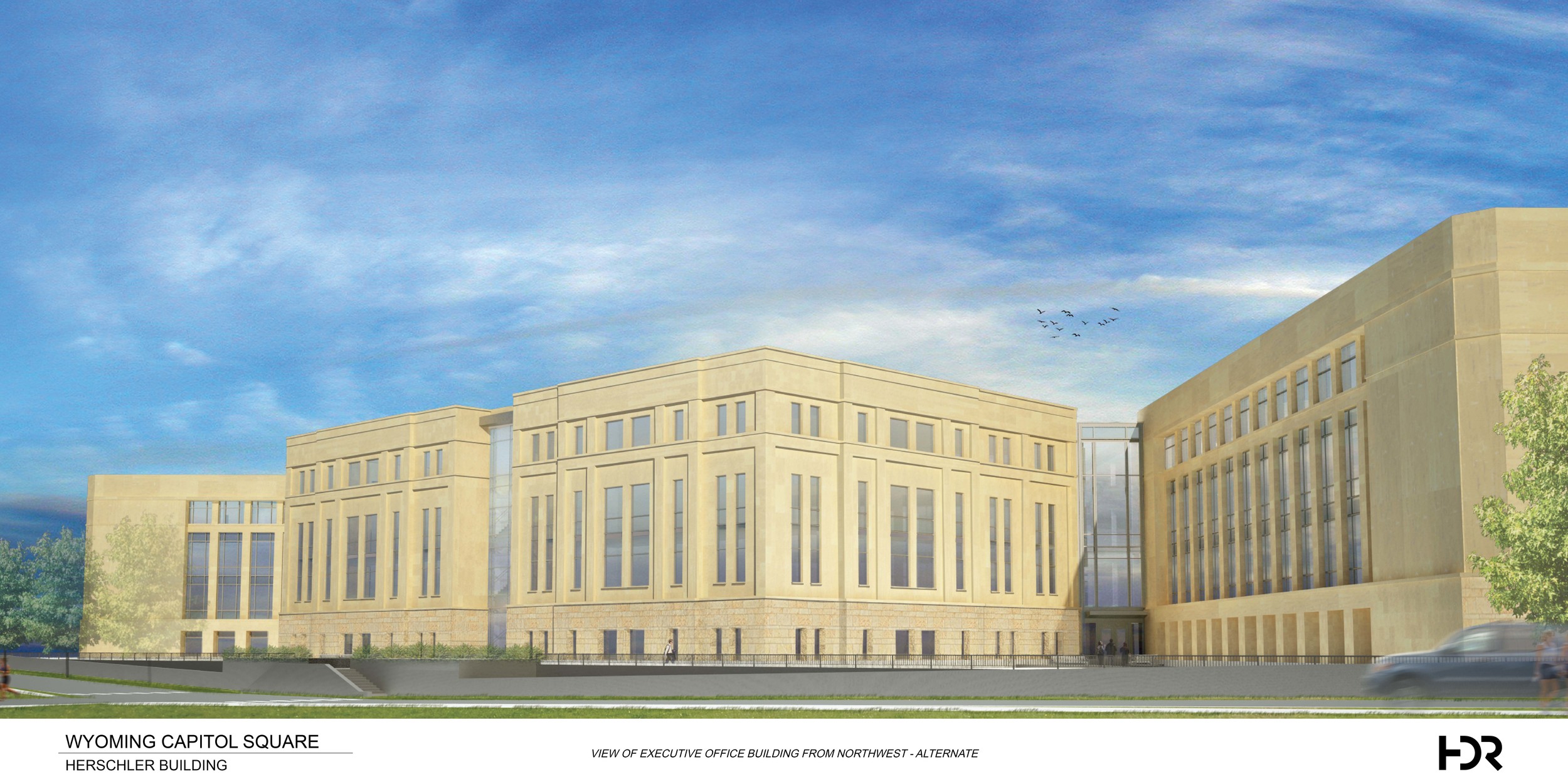  Conceptual drawing of the executive office addition