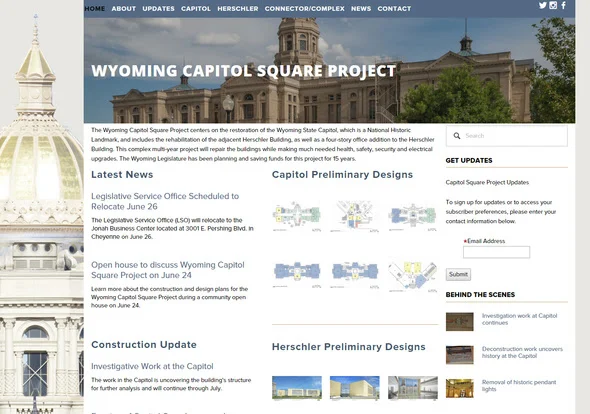 WY Capitol Square Project launches website and electronic updates