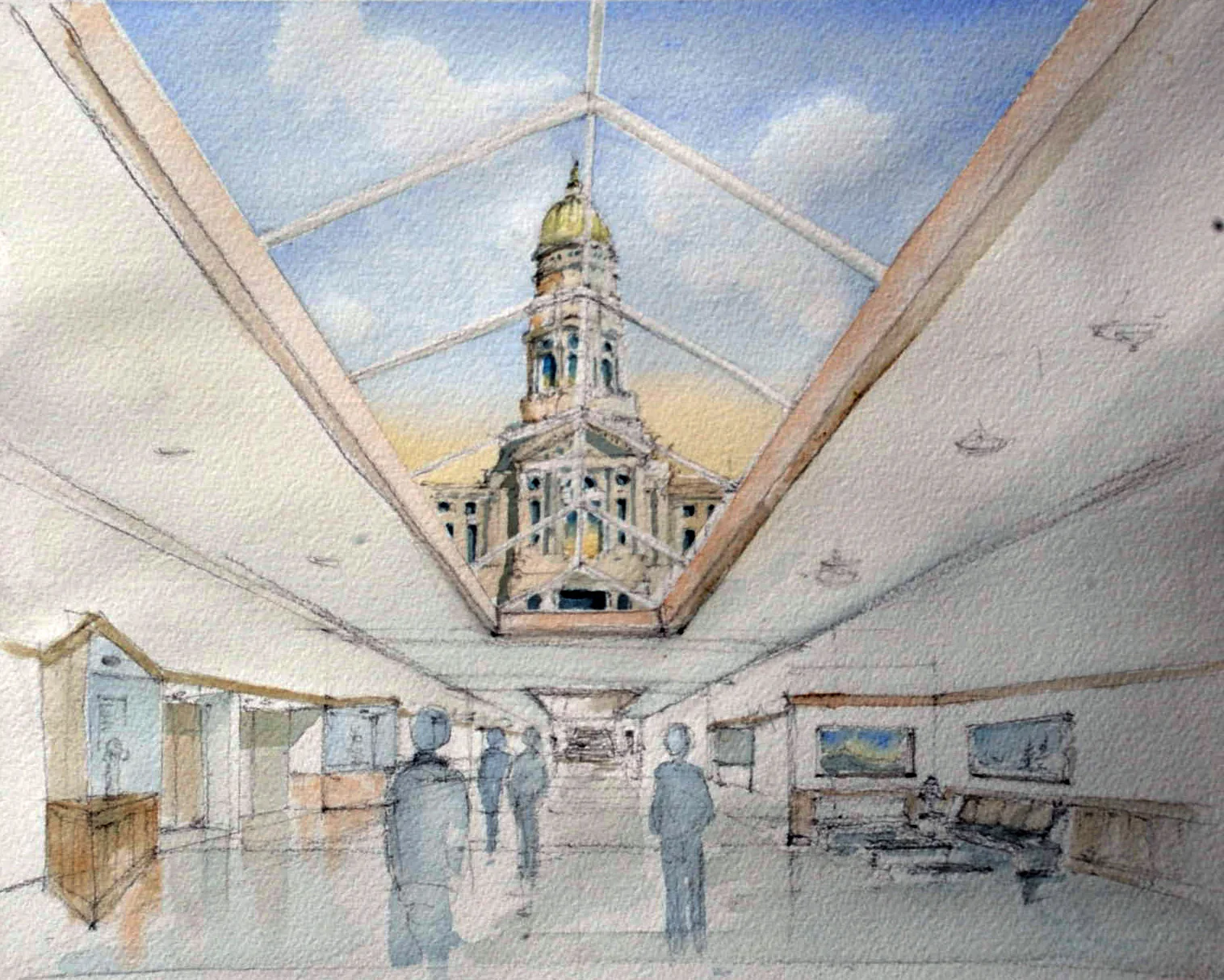 View Through Sky Light in Capitol Extension