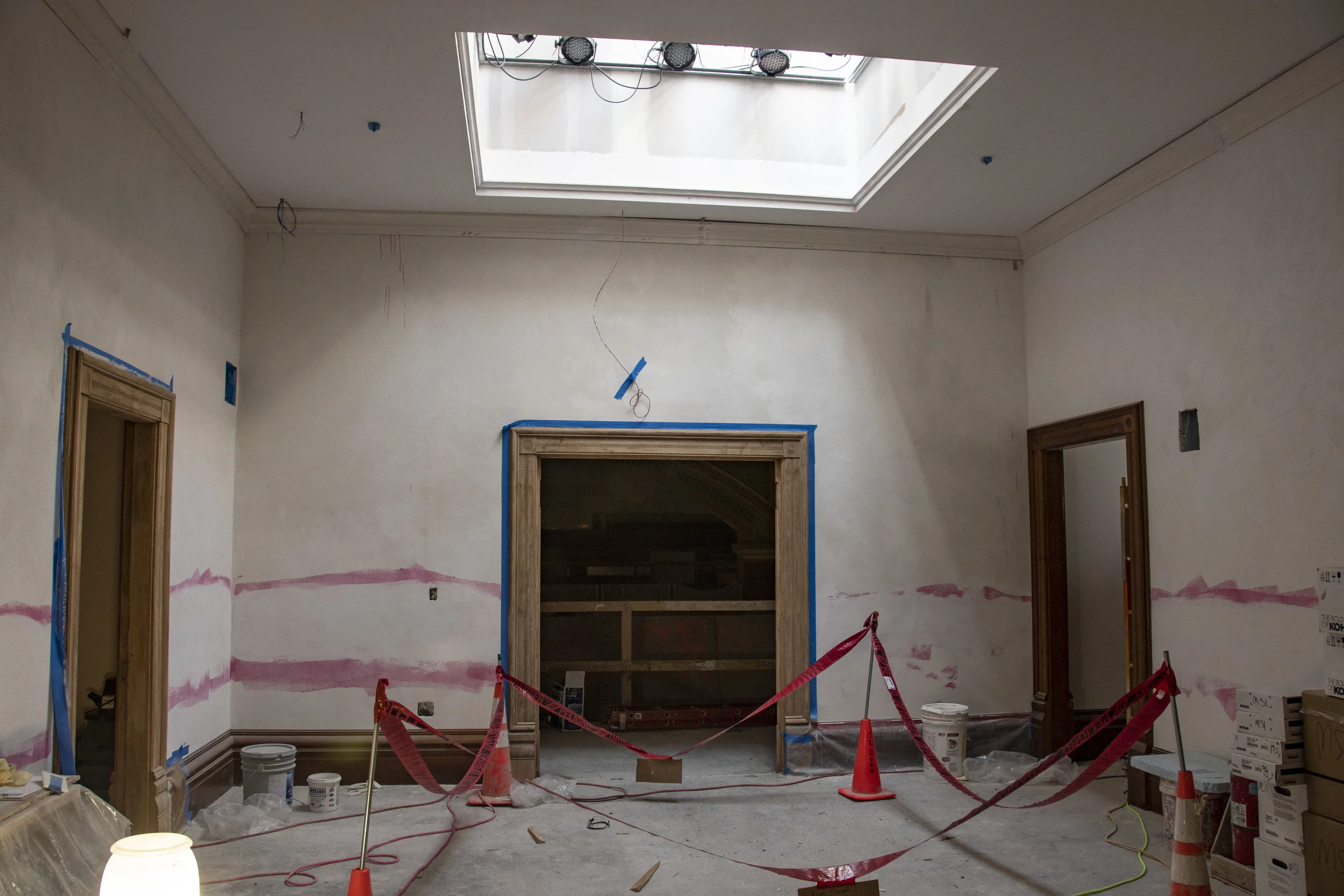 Restoring the skylight in the Senate gallery