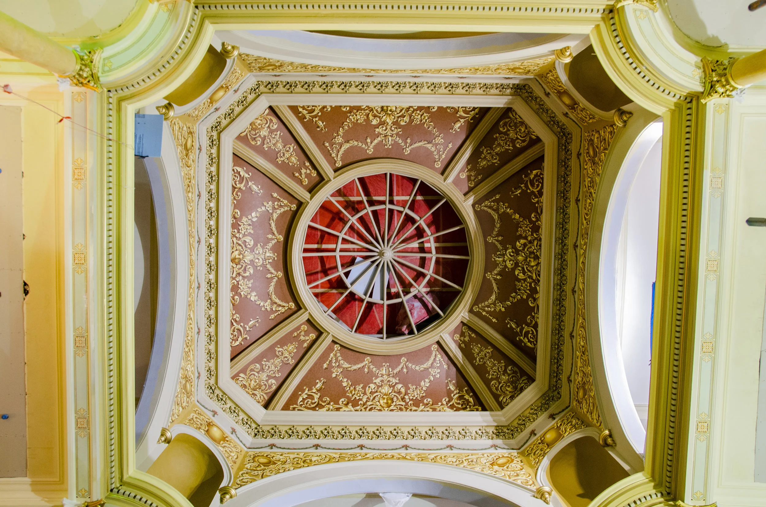 Spectacular 1888 trompe l’oeil pattern in the Capitol Rotunda