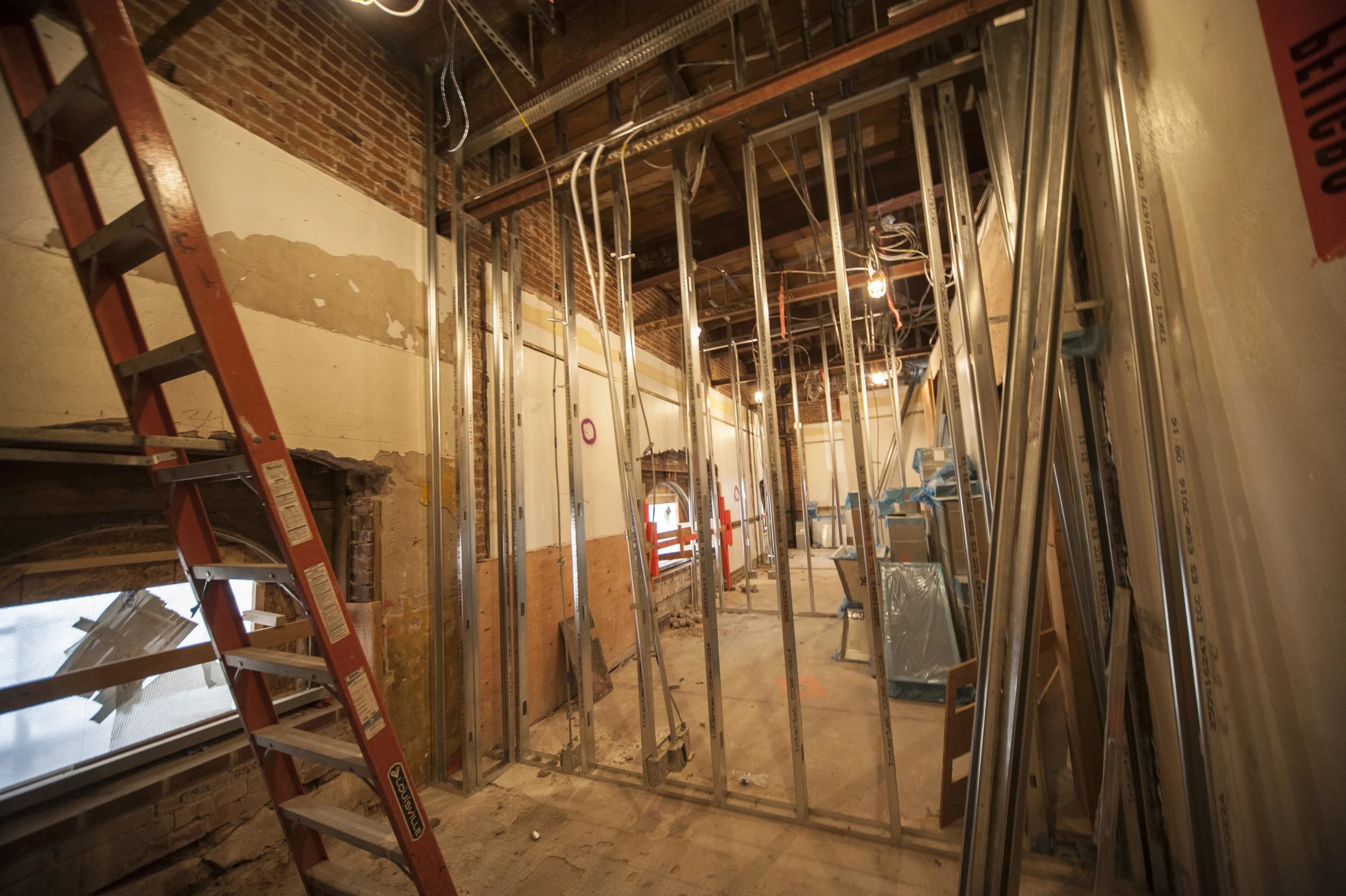 New framing and ductwork - from 2017