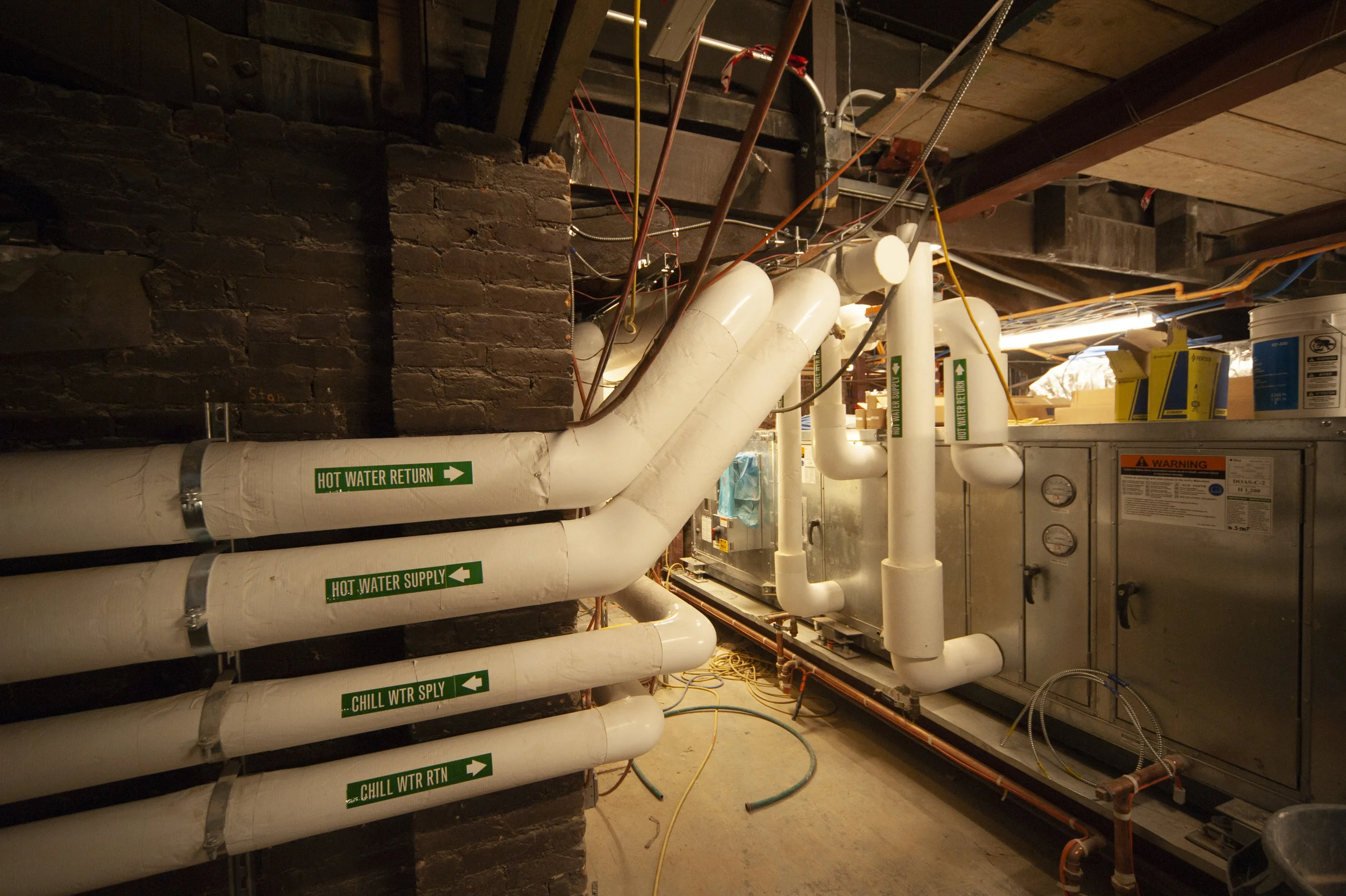 New air handling units, fire suppression, and smoke exhaust system 