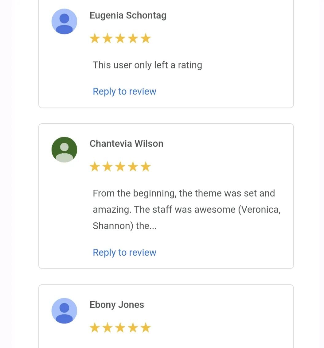Not to brag but ...
Maybe a little 🙃

We had seven celebrations this weekend and earned all #fivestarreviews

All credit goes to our team: Ivana, Veronica, Ashley and Shannon who make magic happen for our families and their guests ✨

#chicagopartypl
