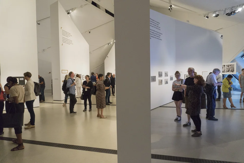 Opening event at The Family Camera exhibition, ROM (M. Kasumovic, 2017)