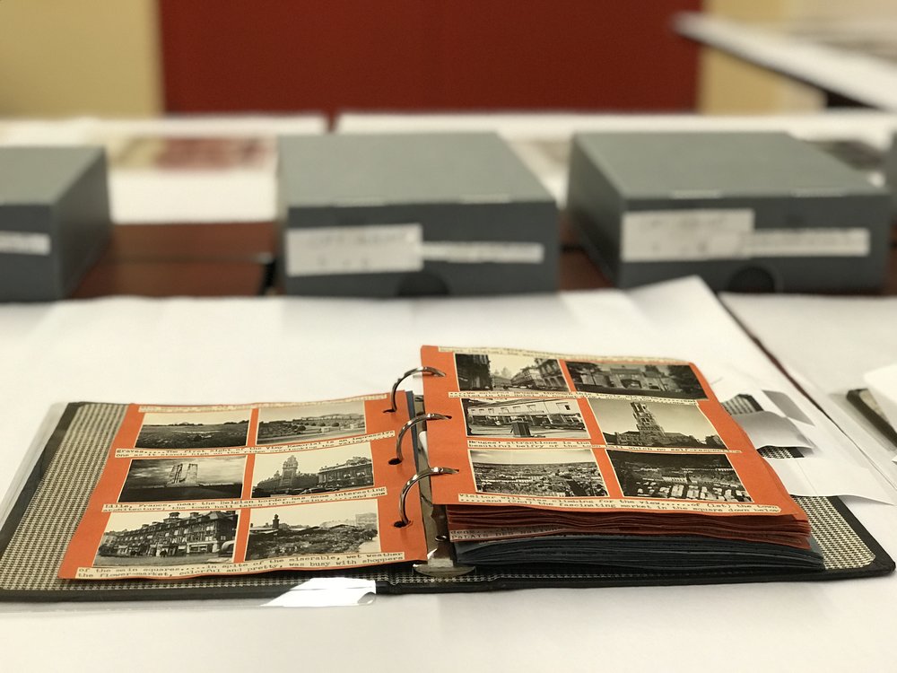Corry albums set up for students at the ROM (Photo: Idit Kohan-Harpaz, 2017)