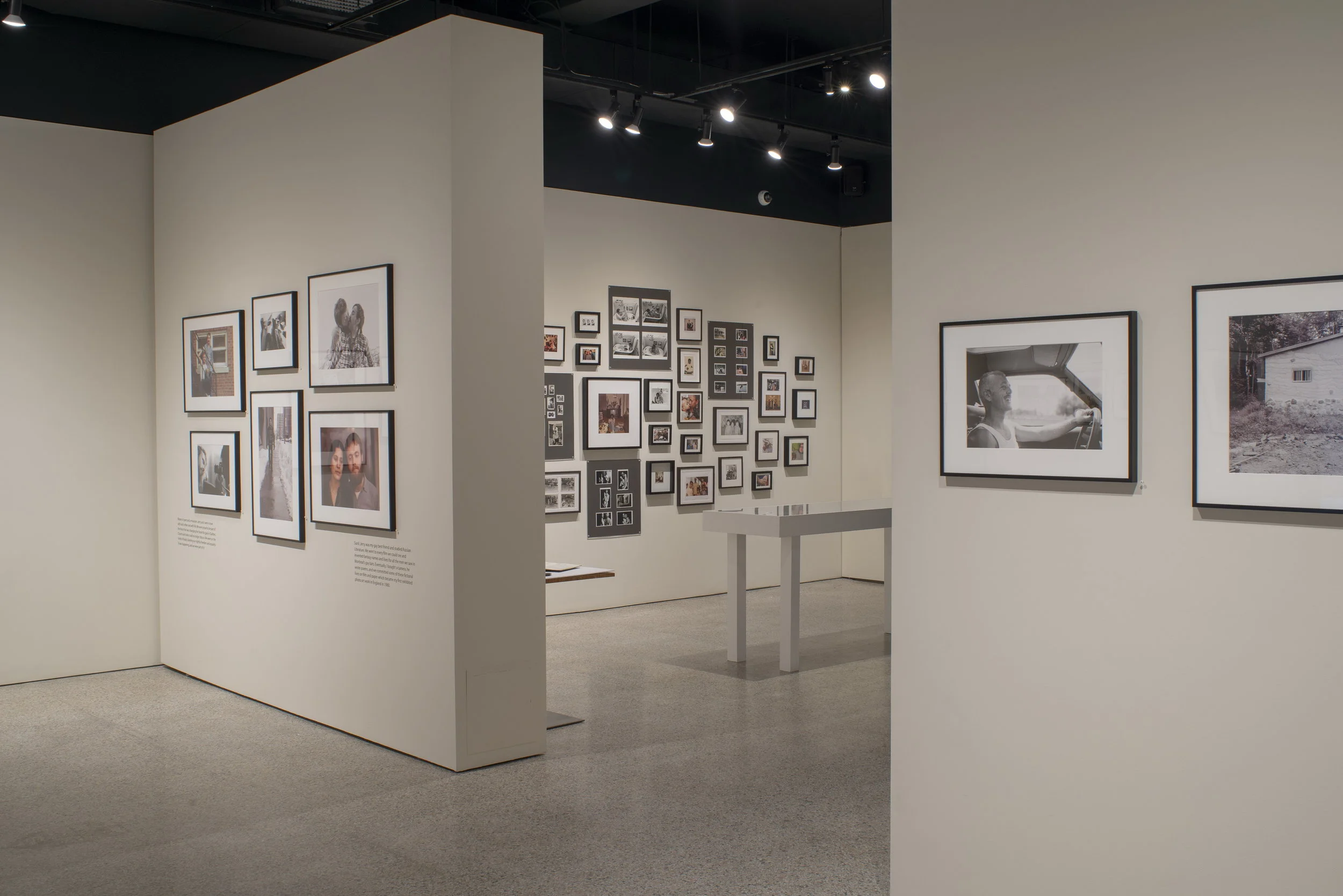 Installation of Sunil Gupta: Friends and Lovers (in the foreground) and Queering Family Photography (In the background). Photo: © Scott Poborsa / Courtesy of Stephen Bulger Gallery & Sunil Gupta, 2018.