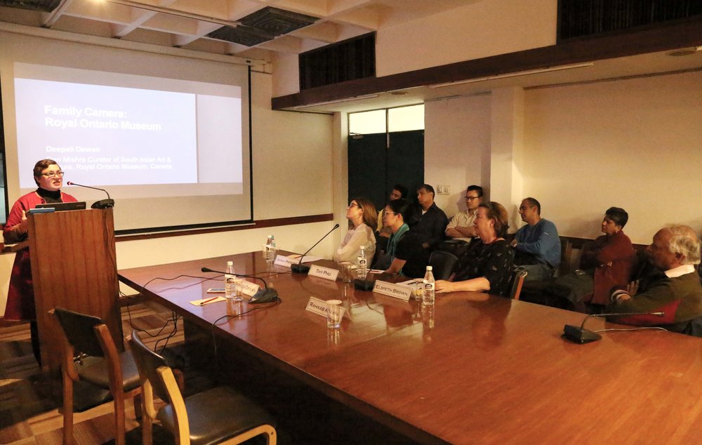 Deepali Dewan presenting at IIC (Photo: Alkazi Photographic Archives, 2019).