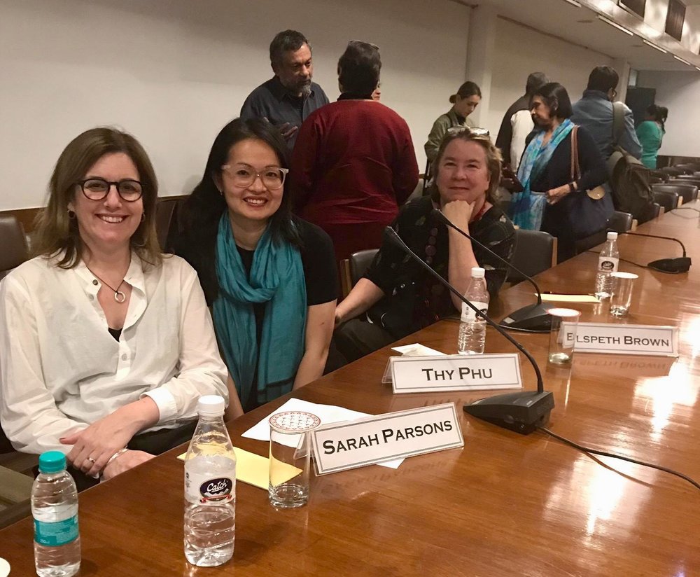 Sarah Parsons, Thy Phu and Elspeth Brown at IIC event (Photo: Michael Tang, 2019).