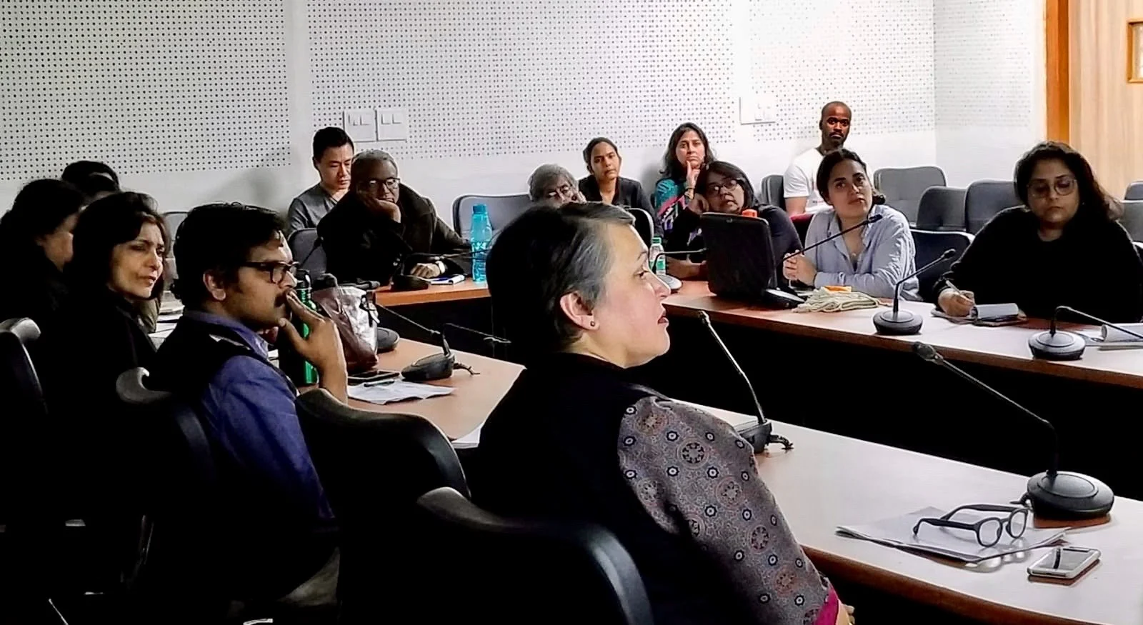Participants in the roundtable at Jawaharlal Nehru University (Photo: AMin Lalani, 2019).