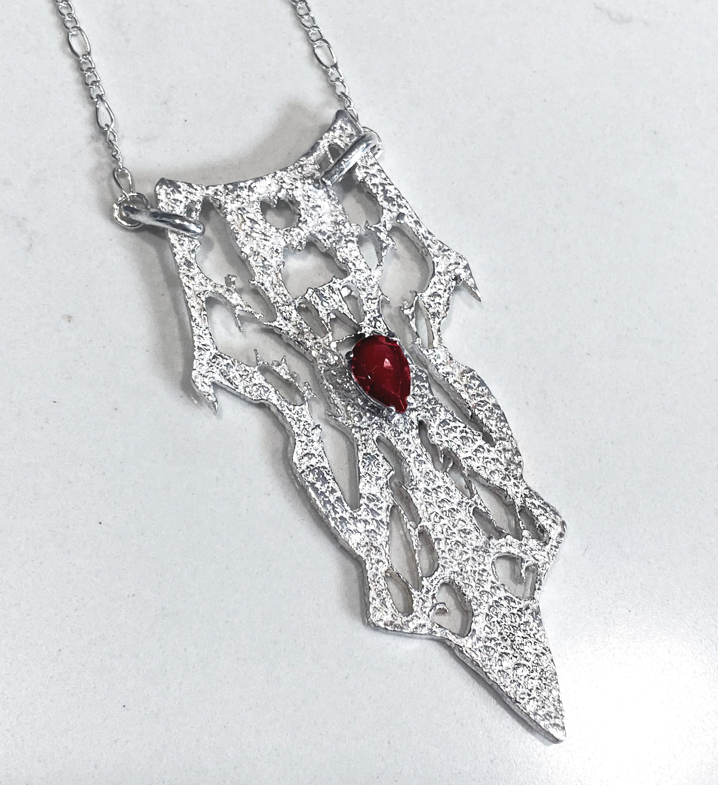 Sapphire Frost Pendant