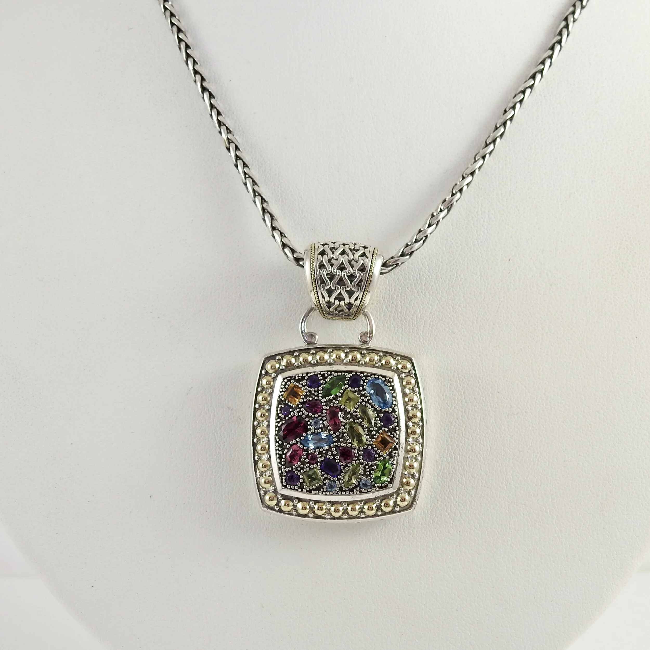 Sterling Silver 18K Yellow Gold 4.97ct 