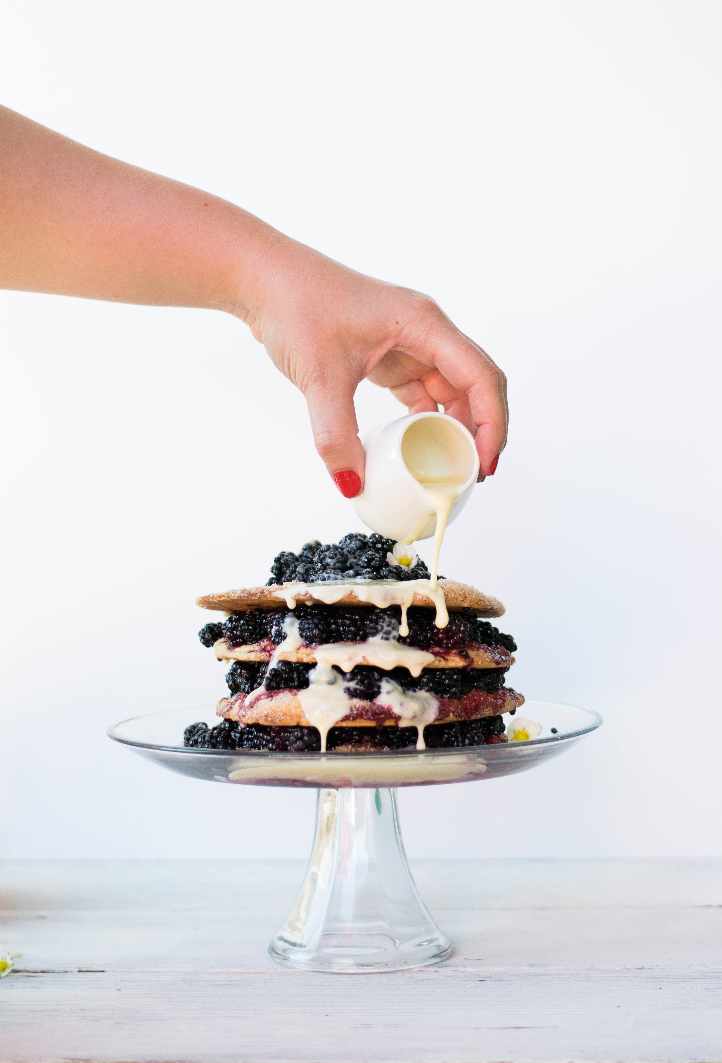 Blackberry Stack Pie with Lemon Crème Anglaise — All Purpose Flour Child