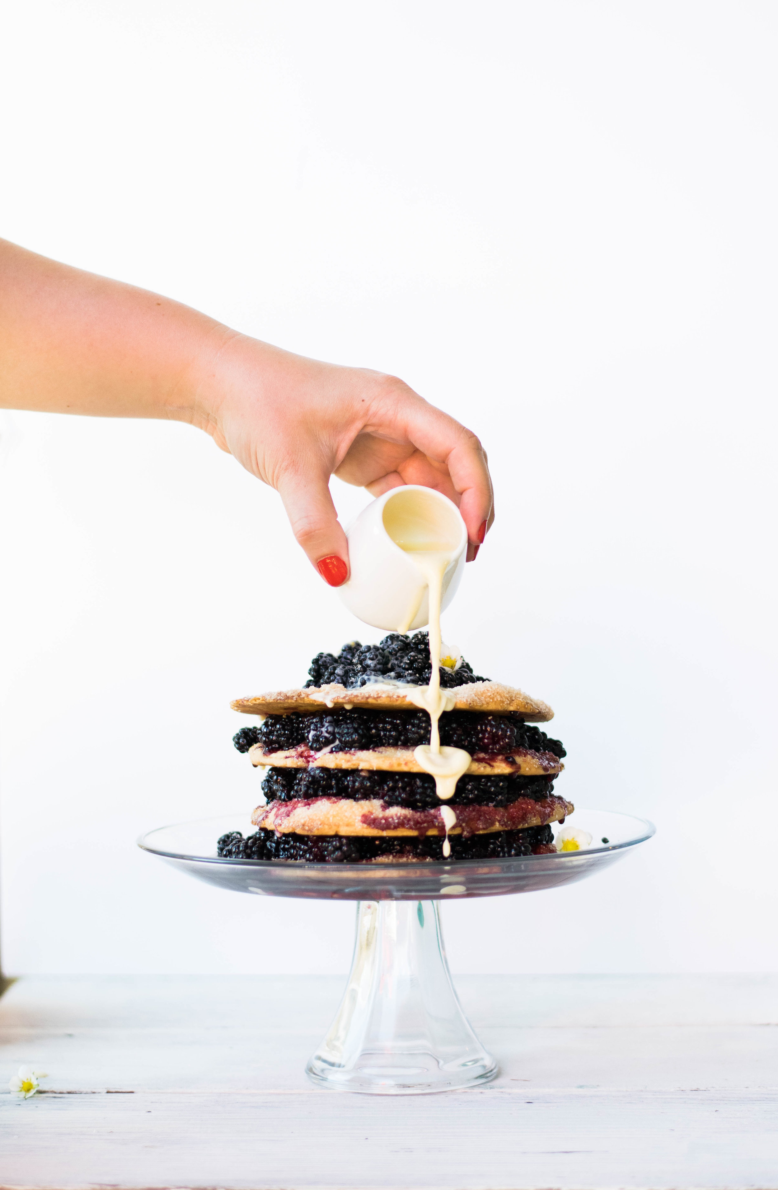 Blackberry Stack Pie with Lemon Crème Anglaise | All Purpose Flour Child