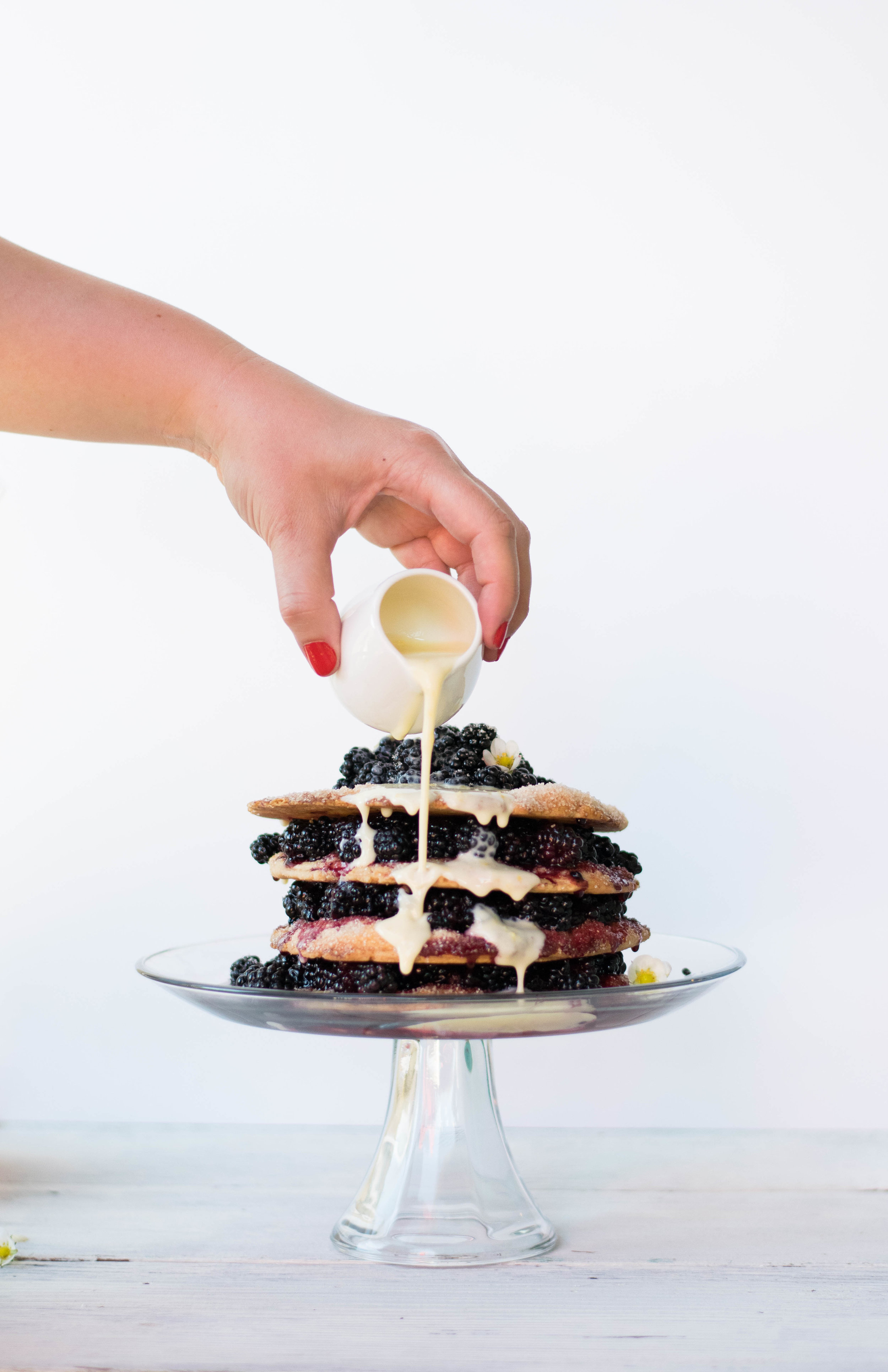 Blackberry Stack Pie with Lemon Crème Anglaise | All Purpose Flour Child