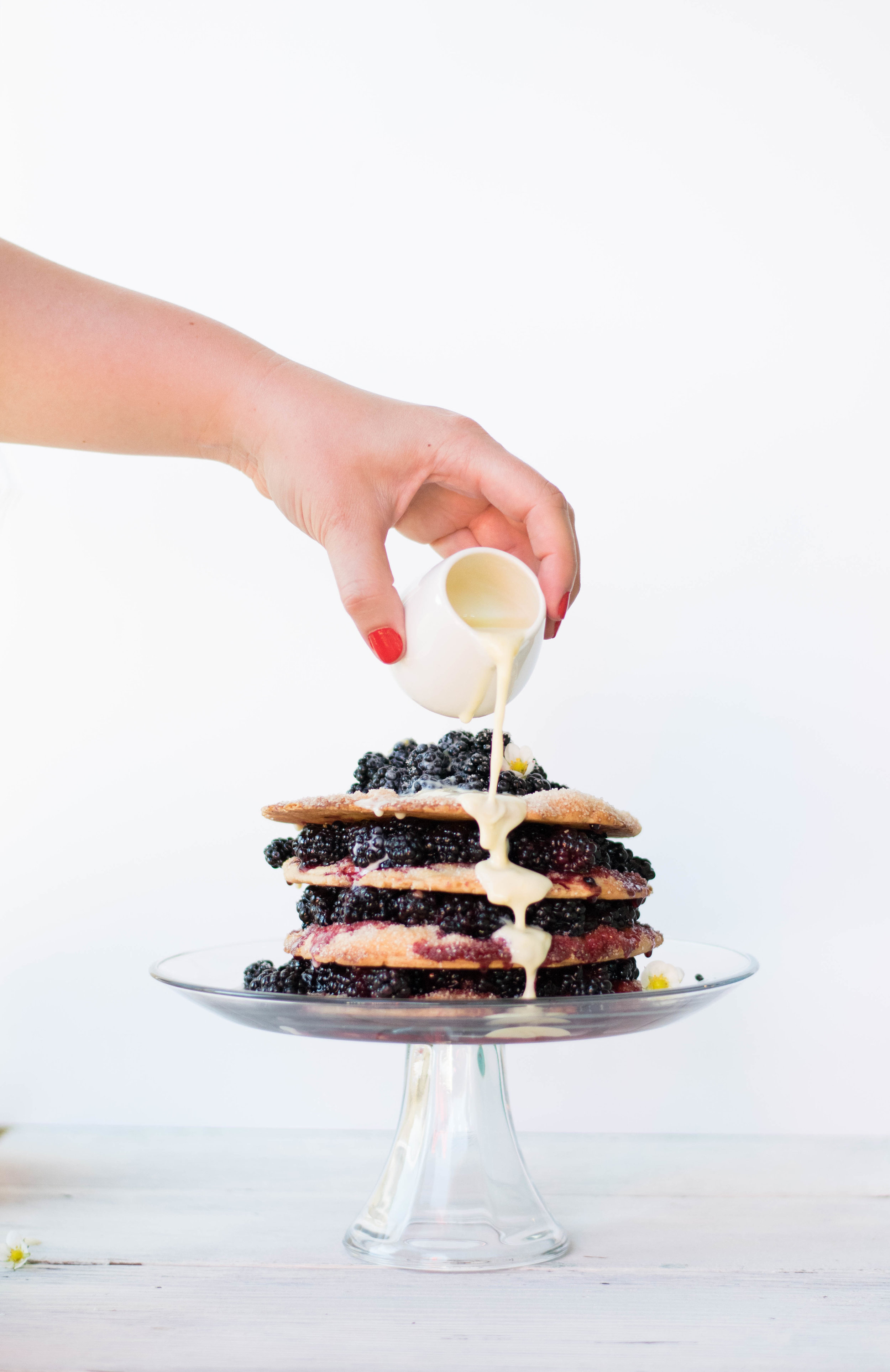 Blackberry Stack Pie with Lemon Crème Anglaise | All Purpose Flour Child
