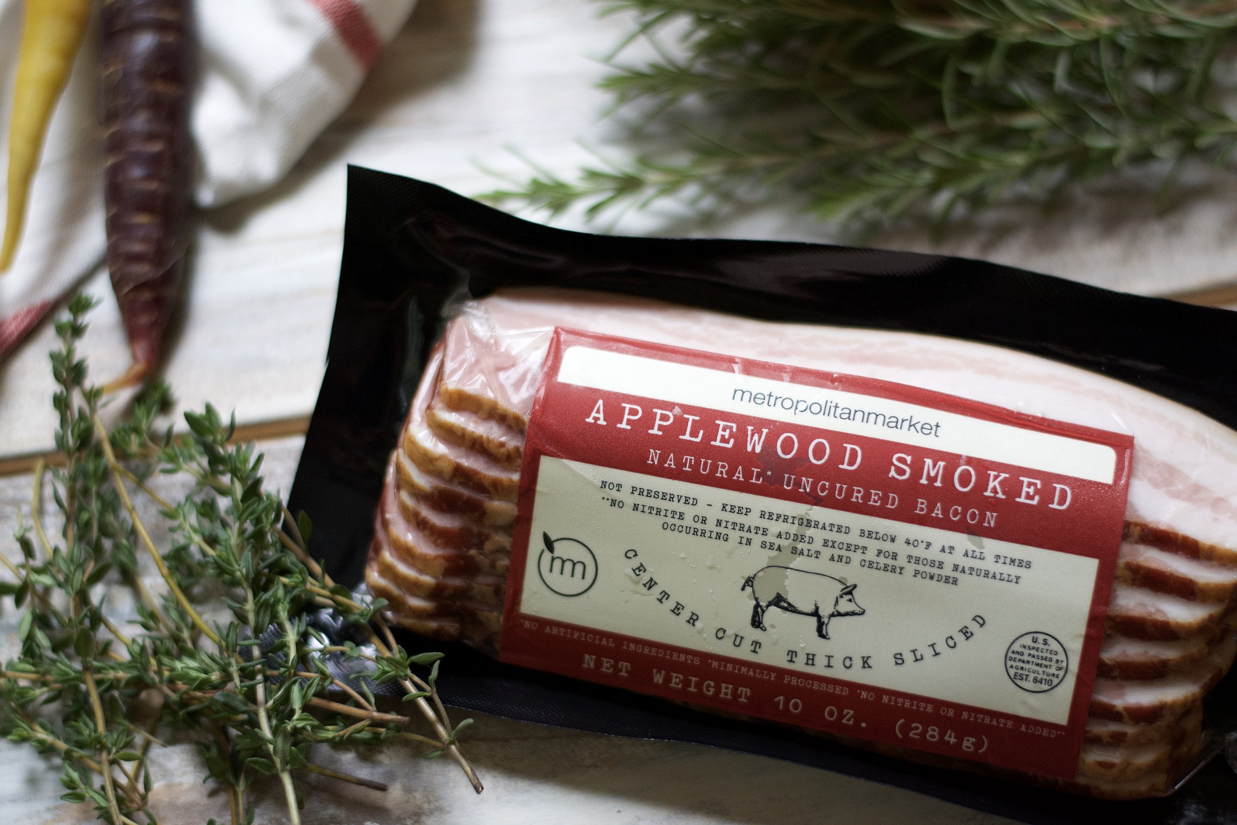 Bacon-Roasted Carrots // Thanksgiving Table with Met Market | All Purpose Flour Child