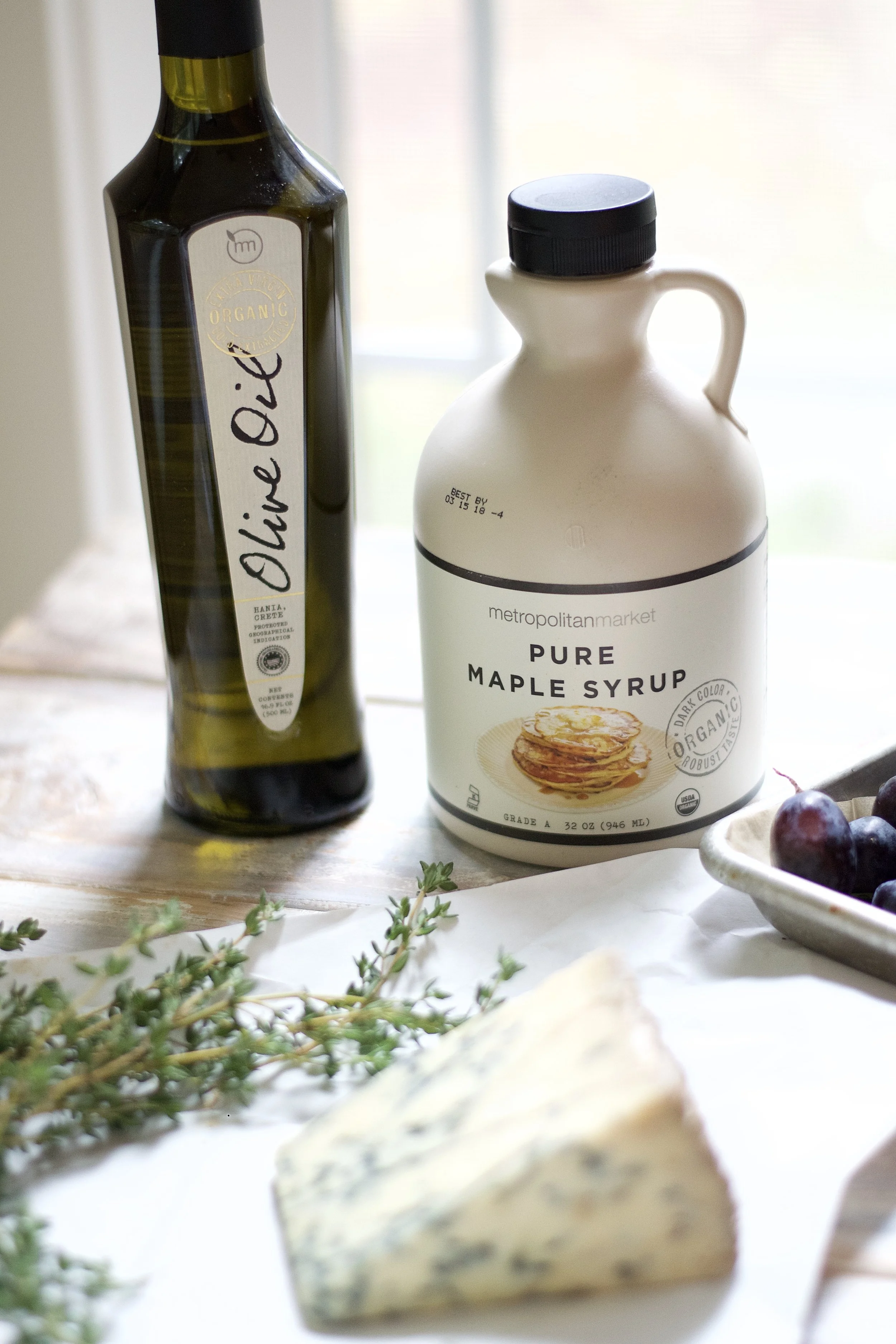 Sweet Potato Rounds with Maple-Roasted Grapes + Stilton | All Purpose Flour Child