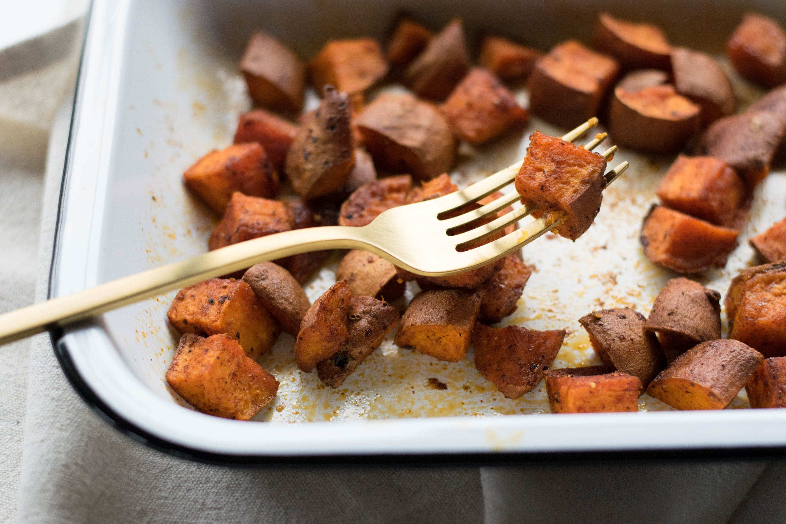 Simple Roasted Sweet Potatoes 