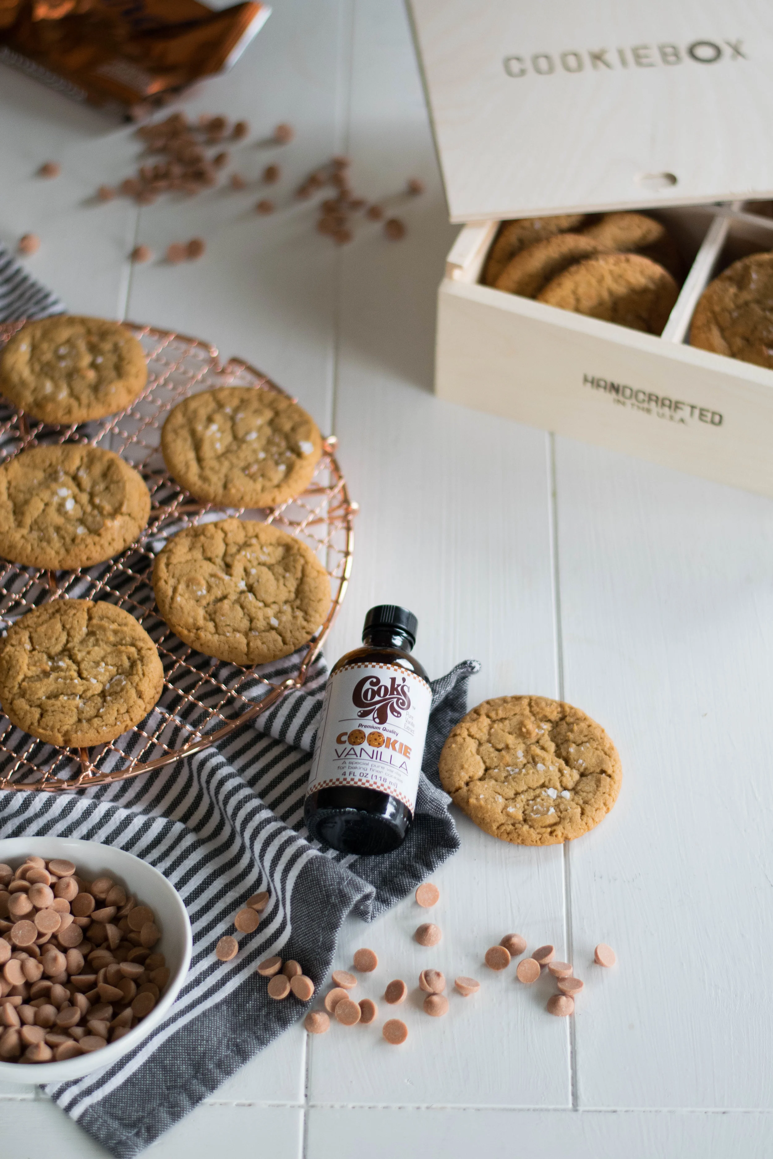 Malted Butterscotch Chip Cookies // Sponsored By Cook Flavoring Company | All Purpose Flour Child