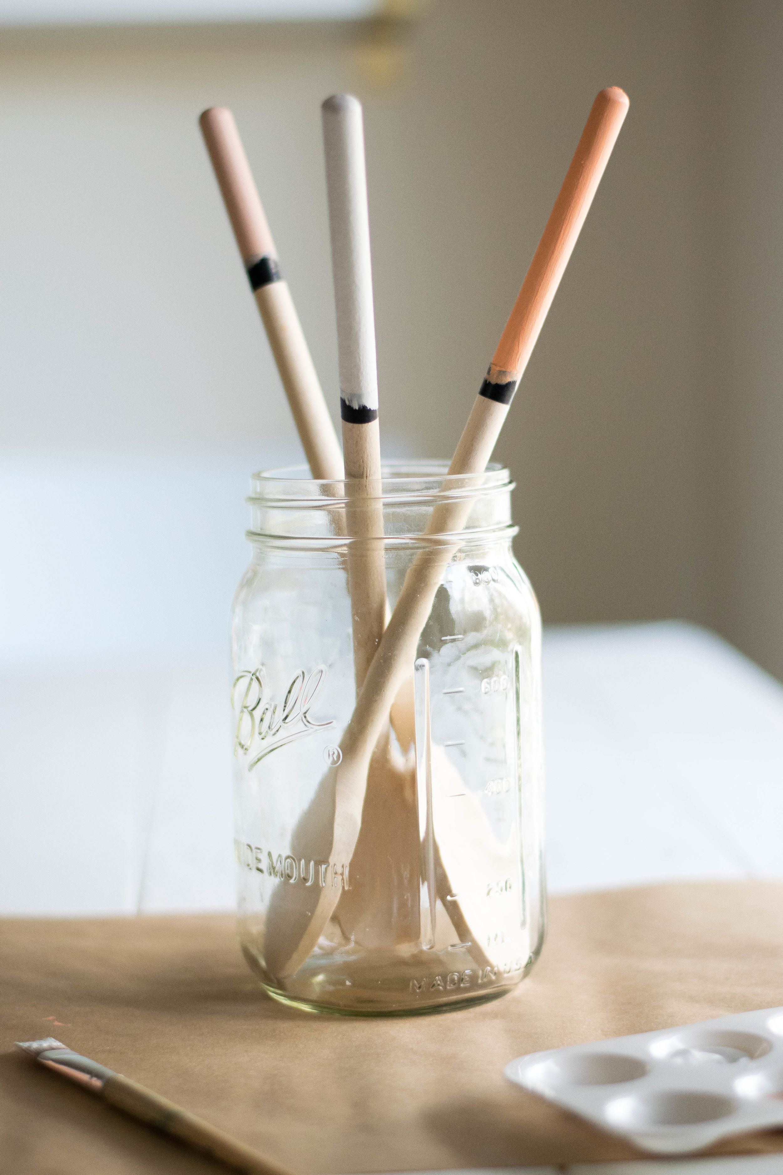 DIY Paint-Dipped Wooden Spoons | All Purpose Flour Child 