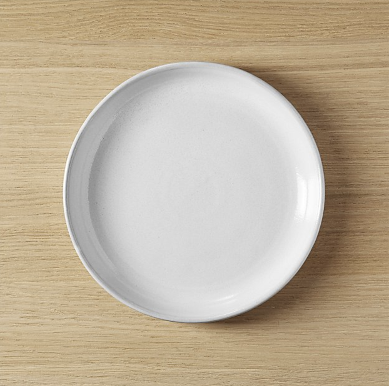 CB2 Black Clay Salad Plate