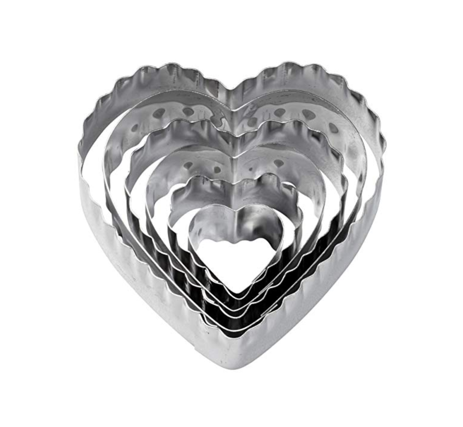 Fluted Heart Cookie Cutters