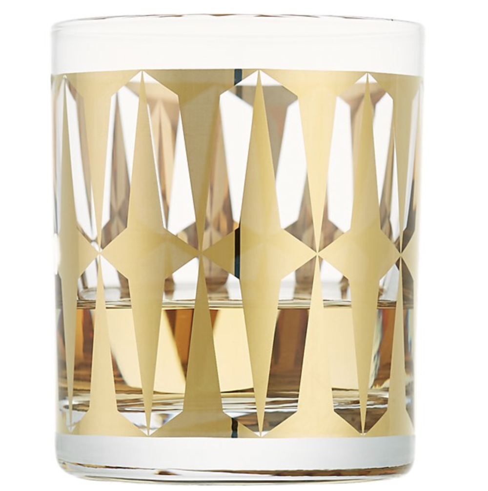 CB2 Gold Old Fashioned Glass